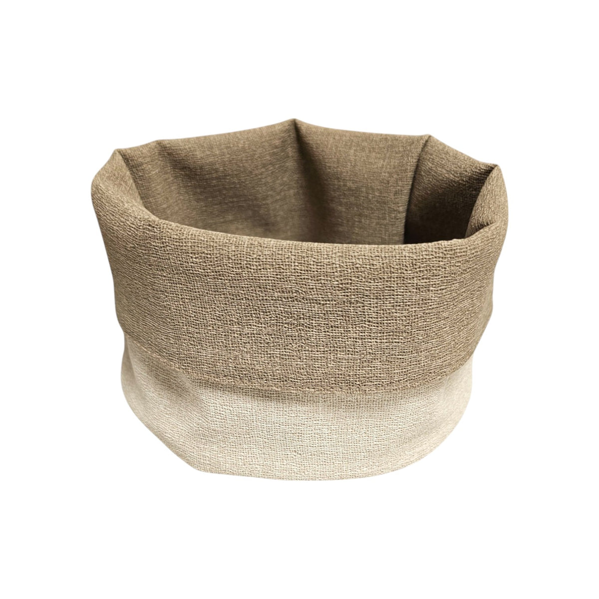 Panière en similicuir imperméable, facile à nettoyer, idéale pour un usage quotidien.