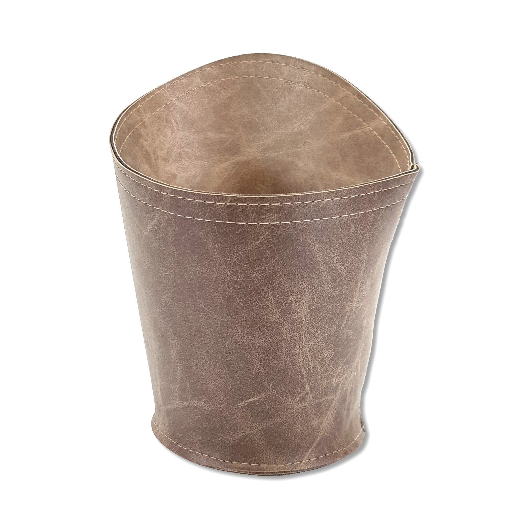 Panière en cuir