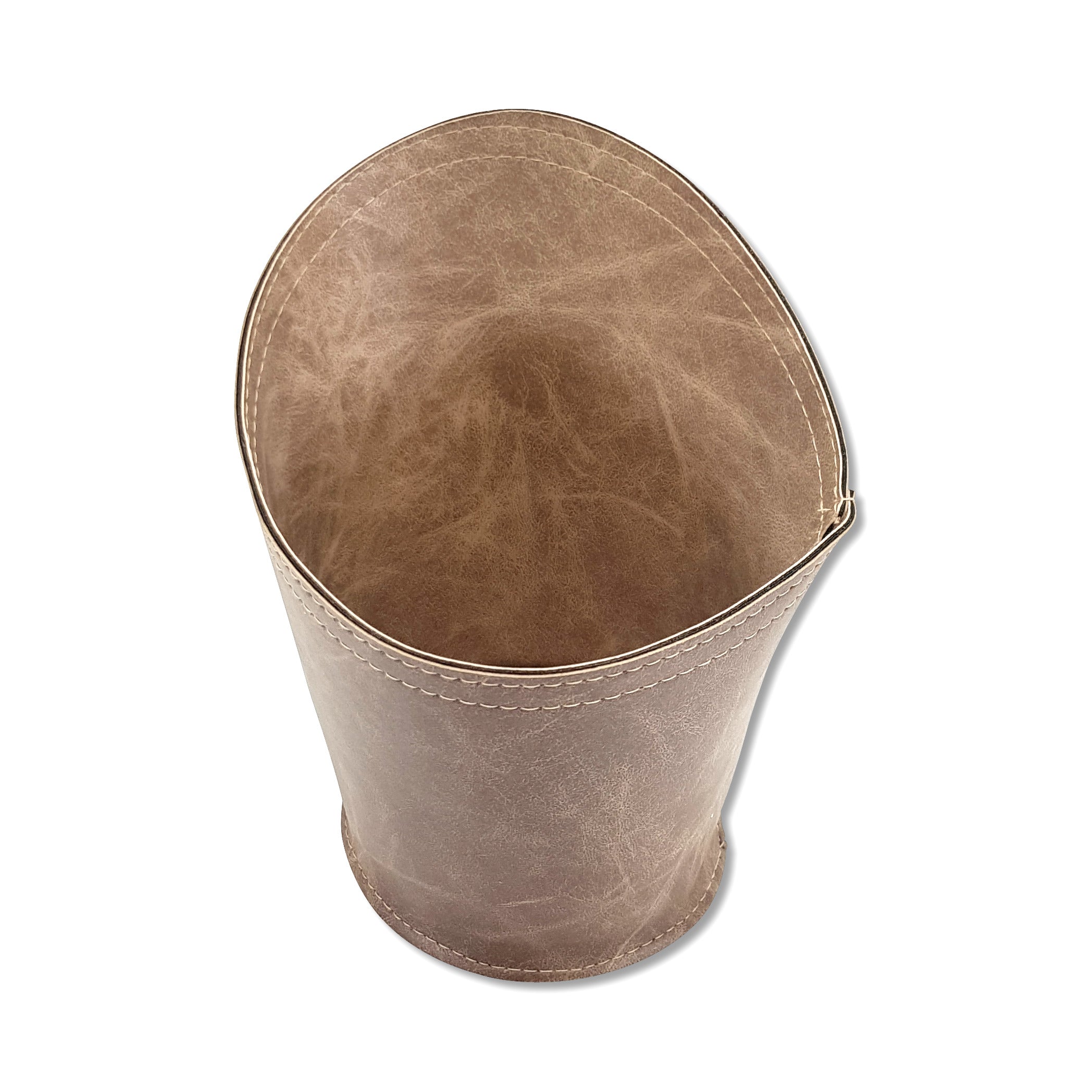Panière en cuir