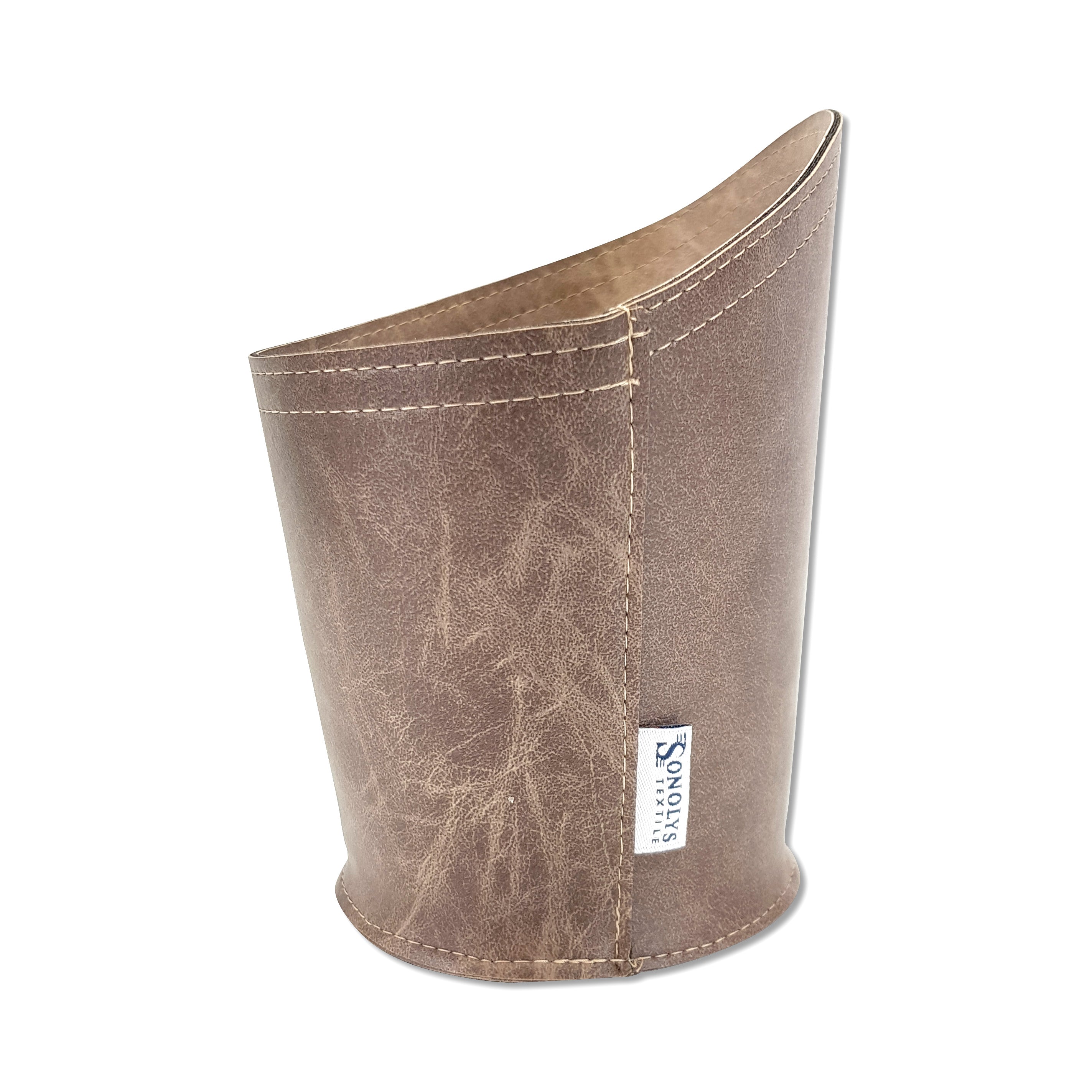 Panière en cuir