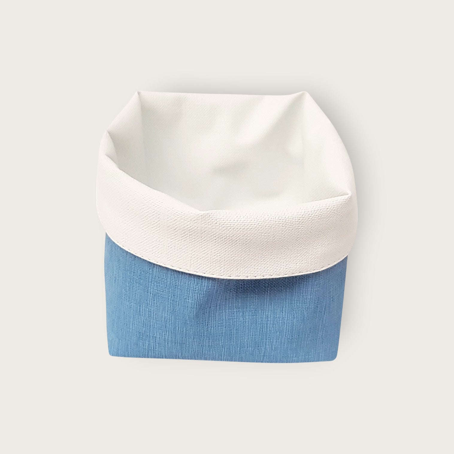 Panière Tiss Azur / Tiss Blanc Sonoclean réversible
