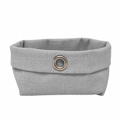 Panière en similicuir imperméable, facile à nettoyer, idéale pour un usage quotidien.