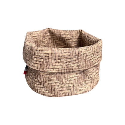 Panière en similicuir imperméable, facile à nettoyer, idéale pour un usage quotidien.