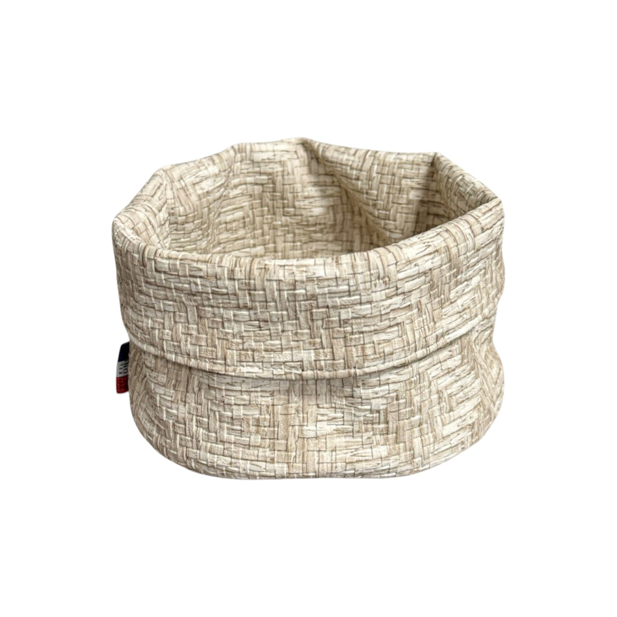 Panière en similicuir imperméable, facile à nettoyer, idéale pour un usage quotidien.