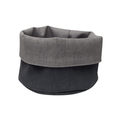 Panière à pain ronde effet tissu, fabriquée à la main dans le nord de la France. Facile à laver, idéale pour restaurants, hôtels et cafés.