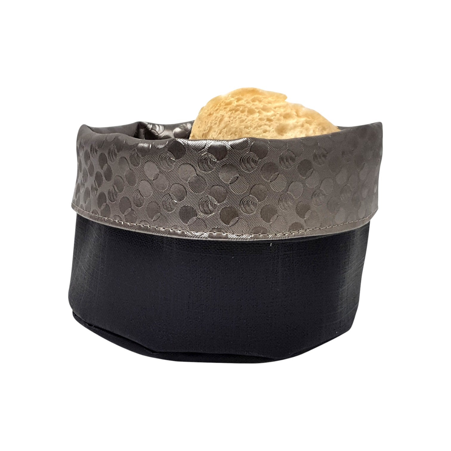 Panière Ronde Tiss Noir