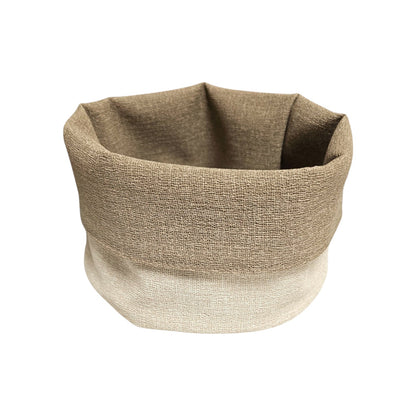 Panière en similicuir imperméable, facile à nettoyer, idéale pour un usage quotidien.