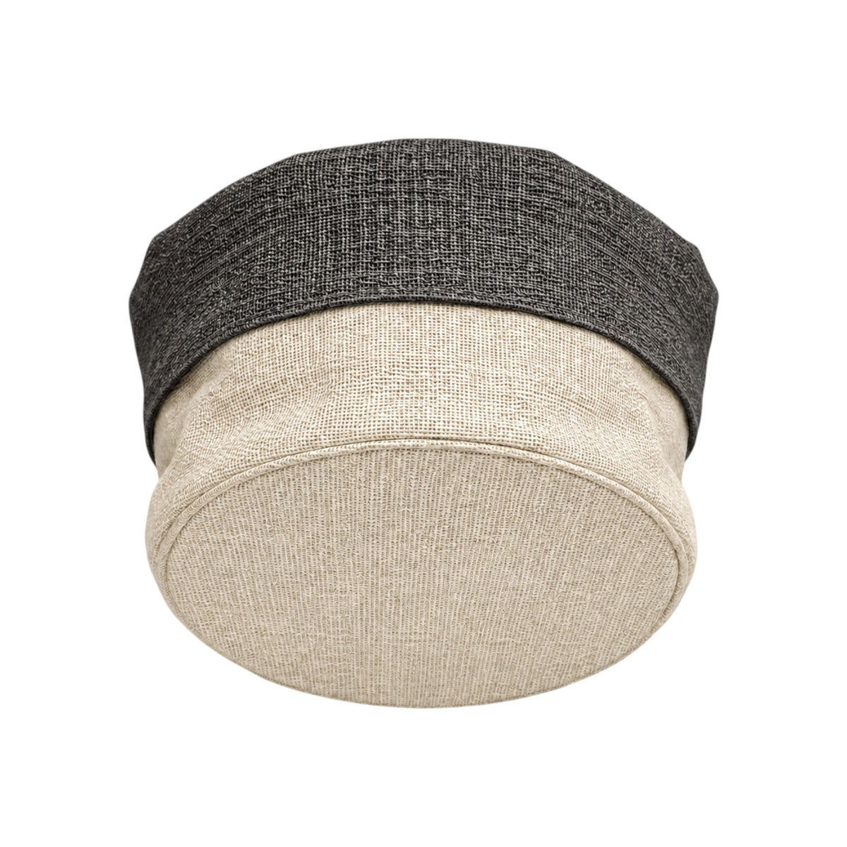 Panière Ronde Toile Ecru