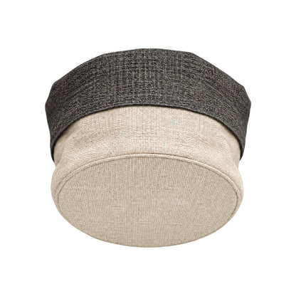 Panière Ronde Toile Ecru