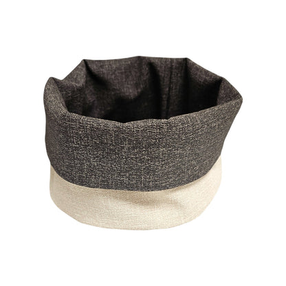 Panière en similicuir imperméable, facile à nettoyer, idéale pour un usage quotidien.