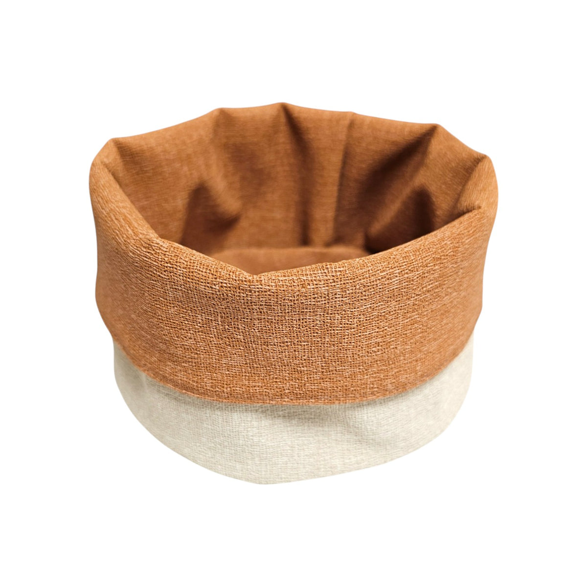 Panière en similicuir imperméable, facile à nettoyer, idéale pour un usage quotidien.