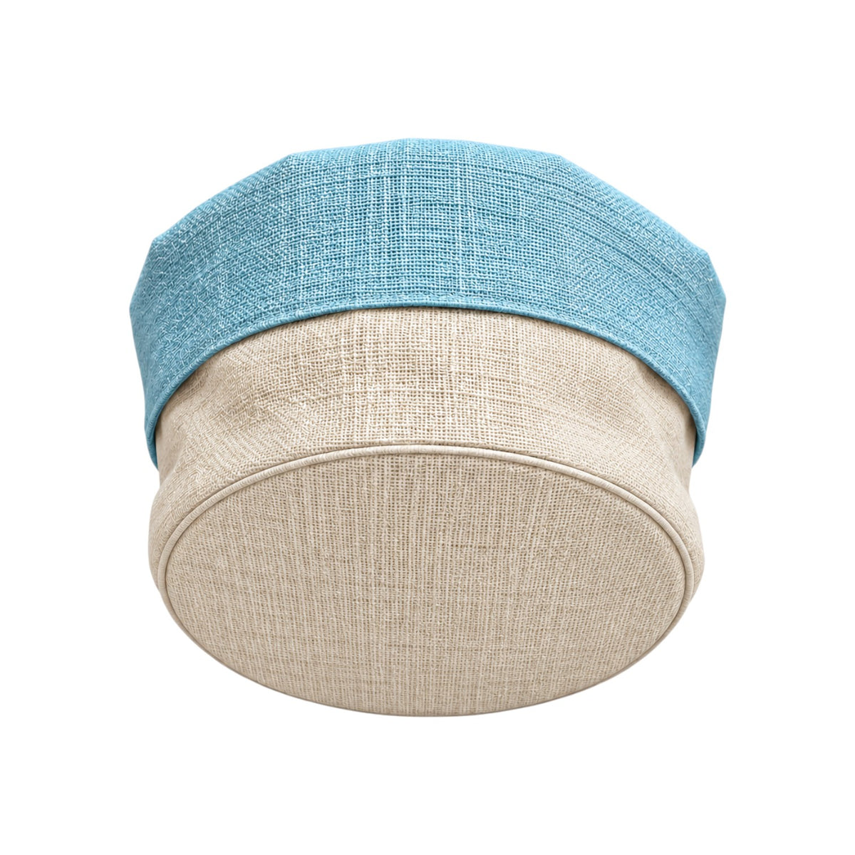 Panière Ronde Toile Ecru