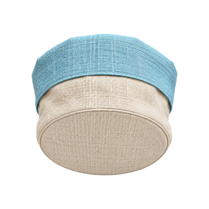 Panière Ronde Toile Ecru