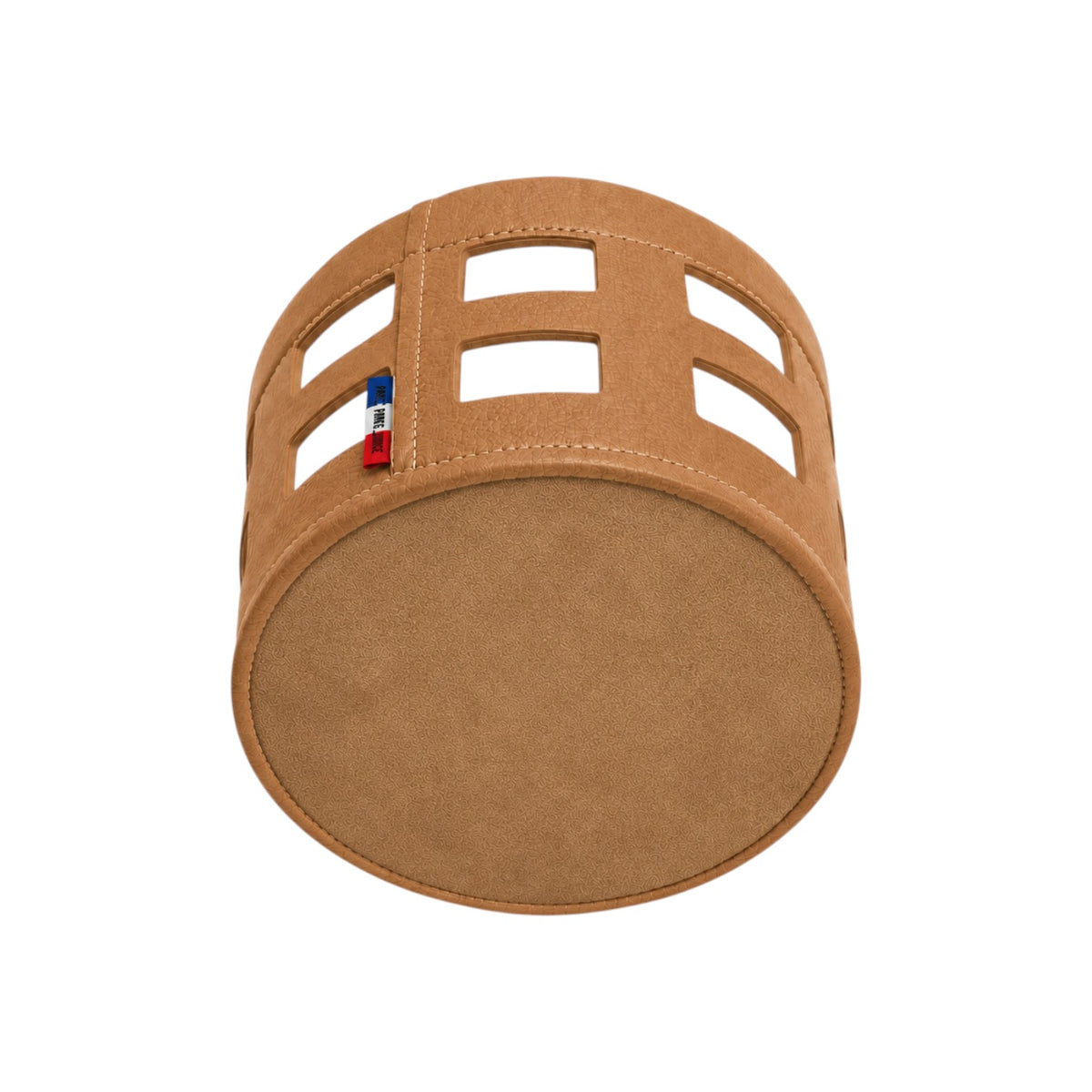 Panière en similicuir imperméable, facile à nettoyer, idéale pour un usage quotidien.
