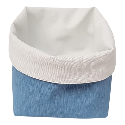Panière Tiss Azur / Tiss Blanc Sonoclean réversible