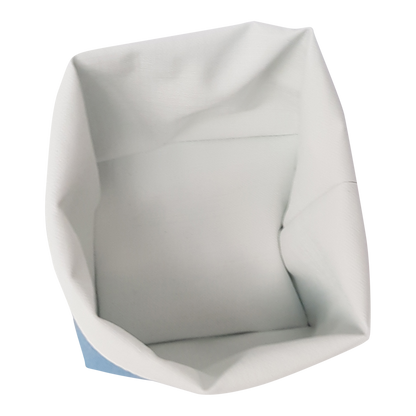 Panière Tiss Azur / Tiss Blanc Sonoclean réversible