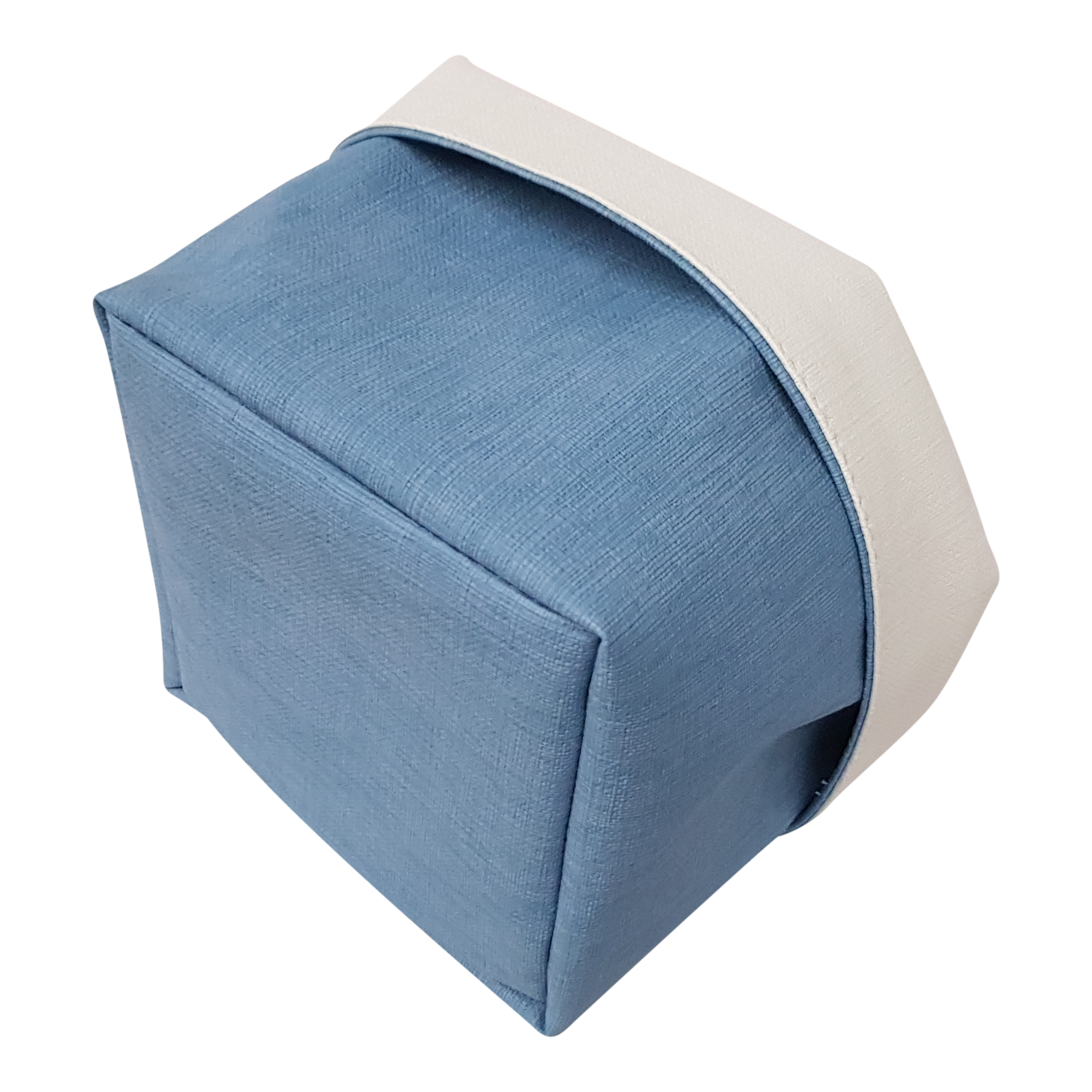 Panière Tiss Azur / Tiss Blanc Sonoclean réversible