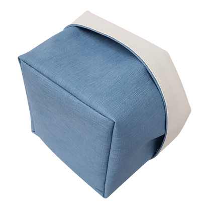 Panière Tiss Azur / Tiss Blanc Sonoclean réversible