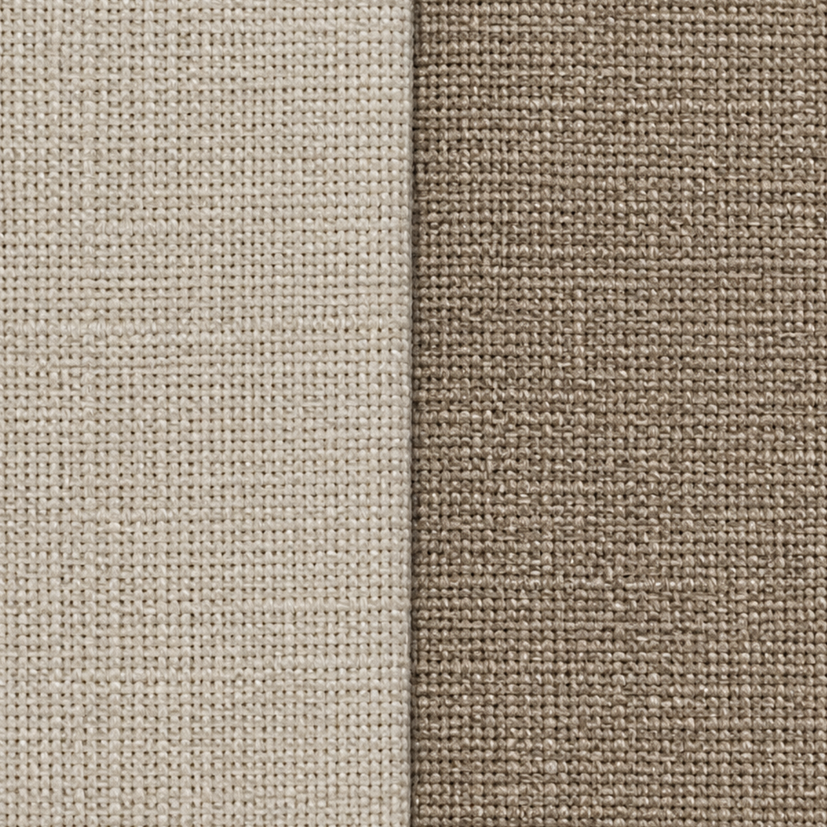 Panière Ronde Toile Ecru